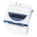 TOSHIBA AW-60GK-W(ピュアホワイト) 全自動洗濯機 洗濯6kg/簡易乾燥1.3kg