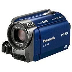 　パナソニック（Panasonic） 【60GB】 SD/HDDビデオカメラ SDR-H80-A ブルー SDRH80A 【0905_送料無料】