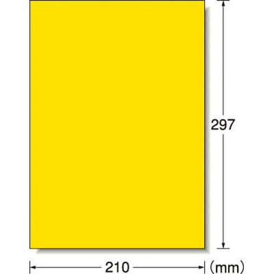 エーワン 31038 レーザープリンタラベル屋外でも使えるノーカット黄色フィルム
