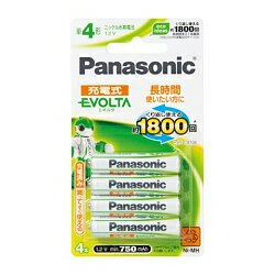 Panasonic HHR-4MWS/4B 充電式EVOLTA(エボルタ) 単4形 4本入【在庫あり】【16時までのご注文完了で当日出荷可能！】