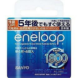 SANYO HR-4UTGB-4 eneloop 単4形充電式ニッケル水素電池 4個入