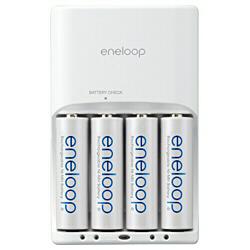 SANYO 【台数限定】N-TGR03AS eneloop 残量表示付 急速充電器セット 単3形 4個入