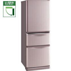 【設置／リサイクル】MITSUBISHI MR-C34T-P（ラベンダーピンク）　3ドア冷蔵庫 【右開き】 335L
