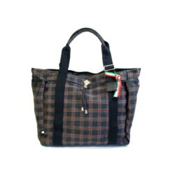 Orobianco NUORINNA PICNIC ANTRACITE×BRUCIATO/NERO トートバッグ