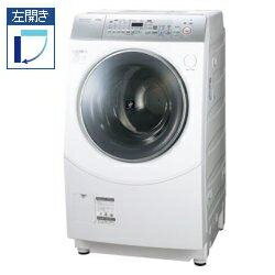 【設置／リサイクル】SHARP ES-V530-SL(シルバー系) ドラム式洗濯乾燥機 【左開き】 洗濯10kg/乾燥6kg