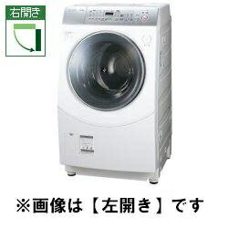 【設置／リサイクル】SHARP ES-V530-SR(シルバー系) ドラム式洗濯乾燥機 【右開き】 洗濯10kg/乾燥6kg　