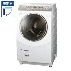 【設置／リサイクル】SHARP ES-V530-NL(ゴールド系) ドラム式洗濯乾燥機 【左開き】 洗濯10kg/乾燥6kg