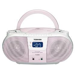 TOSHIBA 【セット】TY-CR10-P (ピンク) CDラジオ＋乾電池セット 
