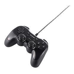 バッファロー BSGP1204PBK USBゲームパッド12ボタン PC/PS3 連射機能 ブラック　