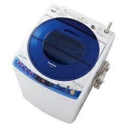 【設置／リサイクル】Panasonic NA-FS80H5-A(ブルー) 全自動洗濯機 洗濯8kg/簡易乾燥2kg