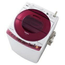 【設置／リサイクル】Panasonic NA-FS80H5-P(ピンク) 全自動洗濯機 洗濯8kg/簡易乾燥2kg