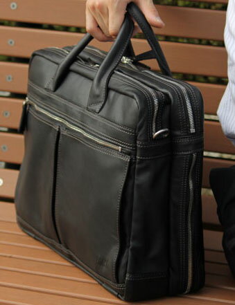 URBAN (アーバン) A3ワイドダブルA3書類・A3ファイル対応のビジネスバッグ。A3サイズの設計図やデザイン画、プレゼン用カンプなど収納可能の革鞄。【送料無料】鞄　ビジネスバック　皮革　バッグ　図面ケース　レザー