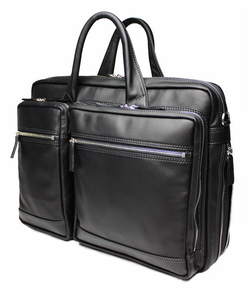 3Dブリーフ(W) スーツに合う、大人が使える幅広ビジネスバッグ。 軽量!スタイリッシュ!A4サイズ対応可!i pad収納可能なオリジナルバッグです。 【送料無料】革鞄　ビジネスカバン　パソコンバッグ　バック　鞄　レザー　ビジネスケースレザーバッグの専門店【海老名鞄】2way/ipad収納可能で軽量さが魅力の本革 ブリーフケース。日本製(メイドインジャパン)。