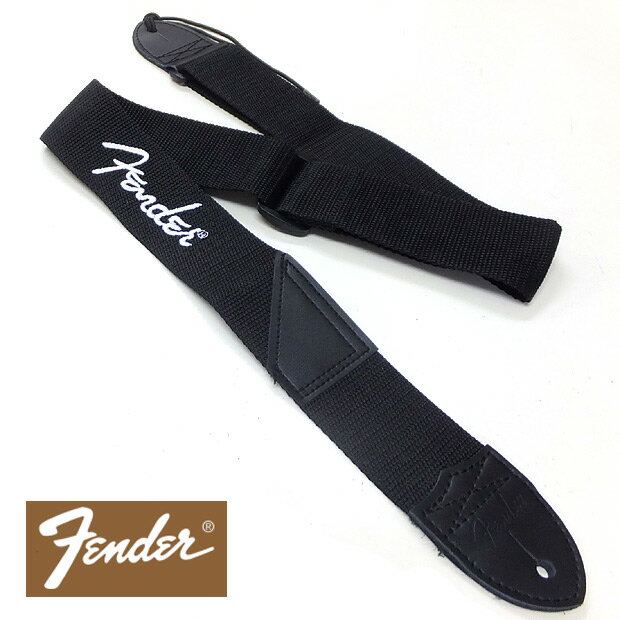 Fender ストラップ Fender 2" Poly Logo Strap　White　