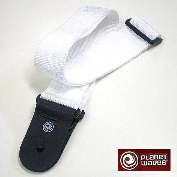 Planet Waves プラネットウェーブ ストラップLeather End White PWS108【RCPmara1207】