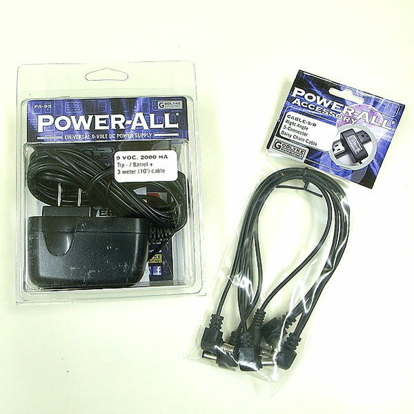 POWER-ALL PA-9S C-5/RパワーオールDC9Vパワーサプライと5デイジーチェーンケー...:ebisound:10012783