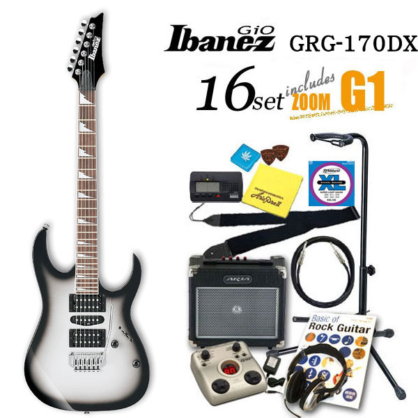 エレキギター初心者 アイバニーズ Ibanez GRG170DX MSS入門セット16点【エレキギター初心者】【送料無料】【smtb-TD】今ならセット付属のマルチエフェクターを「ZOOM G2」にアップグレード中！