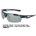 【コンビニ受取可】LSD Neo Wing Extra Edge 偏光サングラス クリアブルーブラック/ライトスモークシルバーミラー
