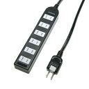 ヤザワ ノイズフィルター付AV機器電源タップ 3m 6口 ブ...