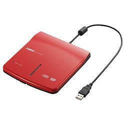 LOGITEC LDV-P8U2LRD(レッド) DVD-ROMユニット USB2.0