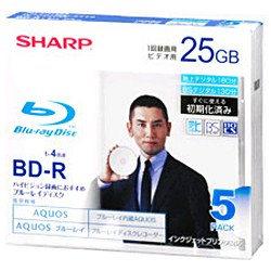 SHARP VR-25BR5 録画用BD-R 4倍速 5枚