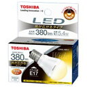 TOSHIBA LDA5L-WE17 LED電球(電球色) ミニクリプトン形5.4W(光が広がるタイプ)