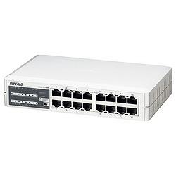 バッファロー LSW3-TX-16NP / 10/100M 16ポート スイッチングHub 電源内蔵モデル