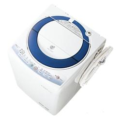 【設置】SHARP ES-GE70L-A(ブルー系) 全自動洗濯機 洗濯7kg/簡易乾燥4kg