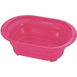 パール金属 C-9028(ピンク) H&B シリコーン洗い桶 オーバル