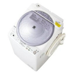 【設置／リサイクル】SHARP ES-TX71-A(ブルー系) Ag+イオンコート洗濯乾燥機 洗濯7kg/乾燥3.5kg