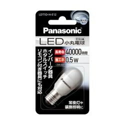 Panasonic LDT1DHE12 LEDランプ(昼光色) E12口金 小丸電球タイプ EVERLEDS