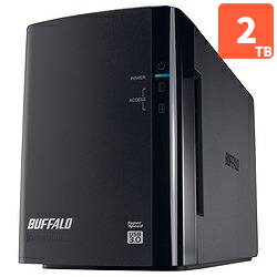 BUFFALO HD-WL2TU3/R1J USB3.0用　ミラーリング機能搭載 外付けハードディスク 2TB