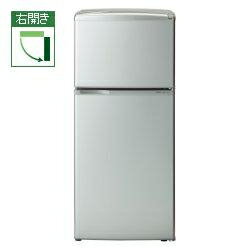 【設置／リサイクル】AQUA AQR-111A-SB（シルバーベーシック） 直冷式 2ドア冷蔵庫 【右開き】 109L
