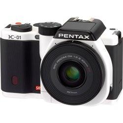 PENTAX K-01 レンズキット(ホワイト/ブラック)【在庫あり】【16時までのご注文完了で当日出荷可能！】