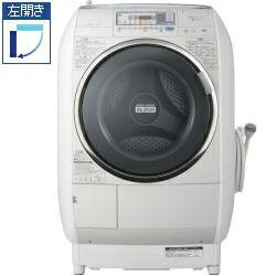 【設置】HITACHI 【一都三県】BD-V5400L-H(ライトグレー) ドラム式洗濯乾燥機 【左開き】 洗濯9kg