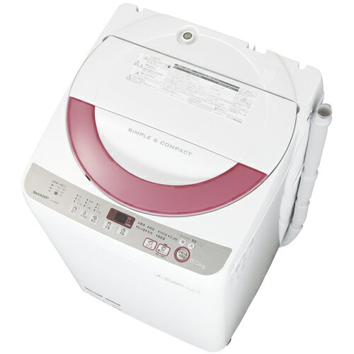 【長期保証付】シャープ ES-GE60R-P(ピンク) 全自動洗濯機 洗濯6kg...:ec-current:11930338