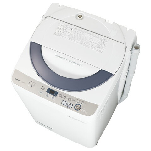 【設置＋リサイクル】シャープ ES-GE55R-H(グレー) 全自動洗濯機 洗濯5.5kg...:ec-current:12145089