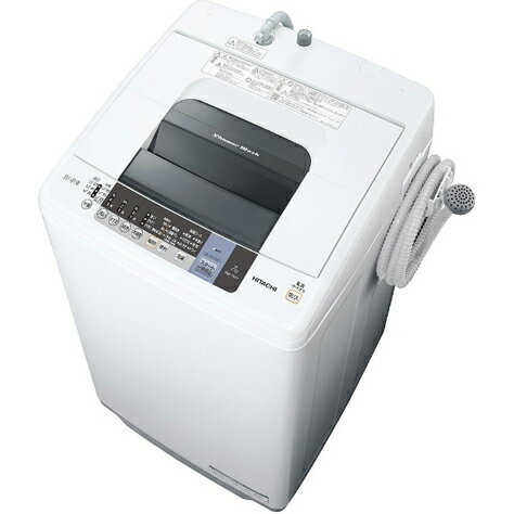 【設置＋長期保証】日立 NW-7WY-W(ピュアホワイト) 白い約束 全自動洗濯機 洗濯7…...:ec-current:11979527