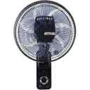 ユアサプライムス YTW-D361VFR K(ブラック) DC壁掛扇風機 DCモーター リモコン付