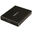 StarTech SMS2BU31C3R 2x mSATAケース RAID対応 USB-C/A接続
