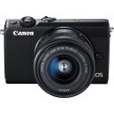 【長期保証付】キヤノン(Canon) ミラーレス一眼カメラ EOS M100 EF-M15-45 IS STMレンズキット(ブラック) 自撮り/上側180度チルト