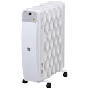 アイリスオーヤマ KWOH-120M-W(ホワイト) ウェーブ型オイルヒーター 1200W