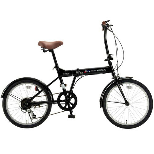 マイパラス 20インチ 折畳自転車20・6SP M-208-BK(ブラック)の画像