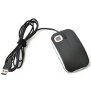 ヤザワ EMUC18-5BWB(ブラック×ホワイト) USB 光学式マウス 指紋認証マウスBeetle 3ボタン
