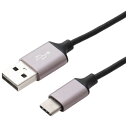ミヨシ SCC-S2015/BK(ブラック) USB Type-C ケーブル 極細スリムタイプ 1.5m