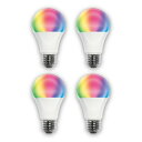 STYLED 【4個セット】 HLBDR40AG GoogleHome/Alexa WIFI スマートLED電球 E26口金 40W 調光調色