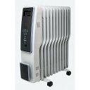 テクノス TOH-D1101(グレイッシュホワイト) オイルヒーター デジタル表示 11枚フィン 1200W