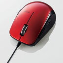 エレコム M-BL28UBRD(レッド) 5ボタン BlueLED有線マウス
