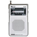 ミヨシ RD-02/SL(シルバー) ワイドFM対応 ポケットラジオ デジタル同調タイプ