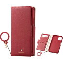 エレコム PM-A19CPLFJM2RD(レッド) iPhone 11用 ケース ミラー付き耐衝撃